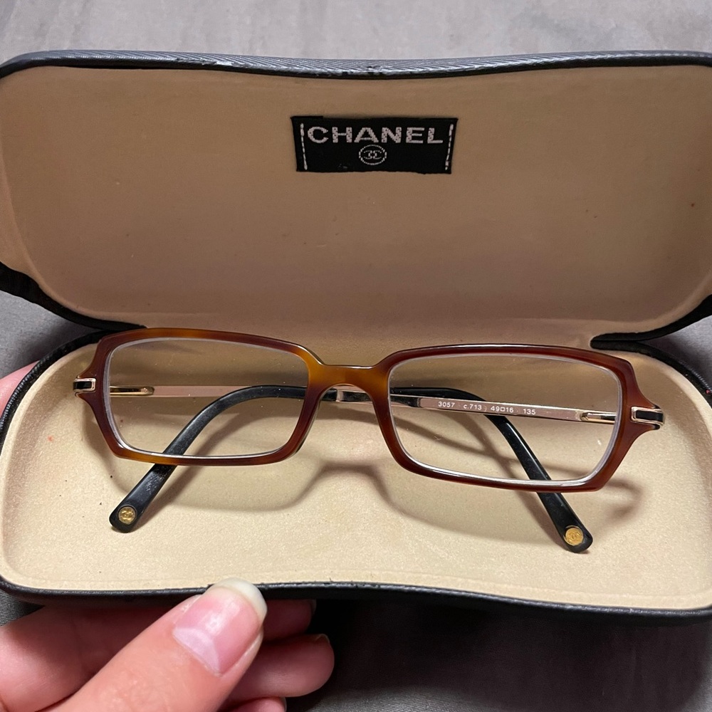 Chanel Tortoise Chain Link Style Glasses